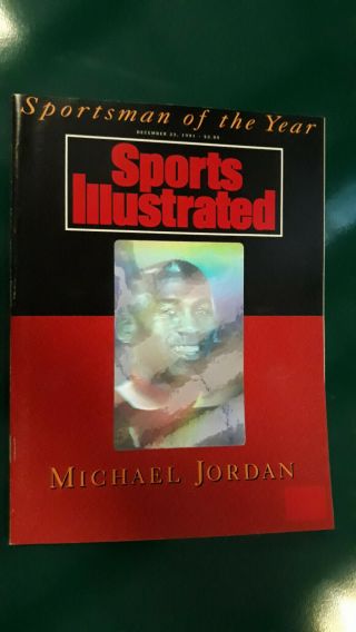 Michael Jordan Sports Illustrated Hologram Sportsman Of The Year 1991