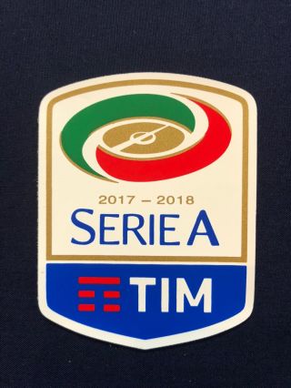 2017 - 2018 Italy League Serie A Sleeve Football Soccer Patch / Badge