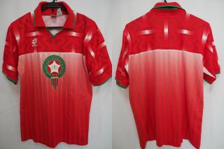1994 Morocco Atlas Lions Mar Football Jersey Shirt Home Lotto Fifa World Cup L