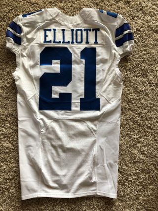 Nike 2016 Dallas Cowboys Game Issued Jersey 21 Zeke Elliott 5