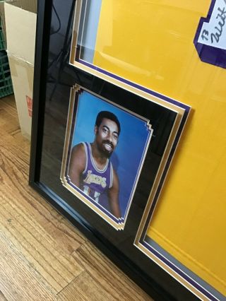 Wilt Chamberlain SIGNED FRAMED Jersey AND PHOTO 2