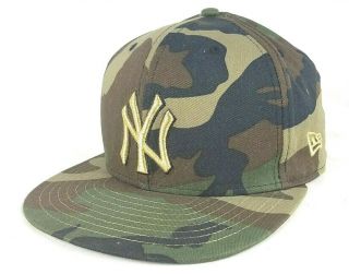 York Yankees Era 59fifty Camouflage Camo Fitted Hat Cap Sz.  7 1/2 Cotton