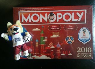 Monopoly Fifa World Cup Russia 2018 Collectible Edition Family Game And Wolf Toy