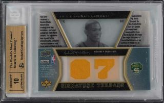 2007 SP Rookie Threads Gold Kevin Durant ROOKIE RC AUTO PATCH /50 BGS 9.  5 (PWCC) 2