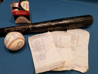 Little League World Series 1965 Champs Windsor Locks Conn.  Bat,  Signed Ball & More