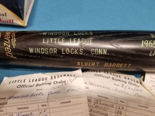 Little League World Series 1965 Champs Windsor Locks Conn.  Bat,  Signed Ball & More 3