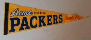 Green Bay Packers Football Team Acme Packers Pennant
