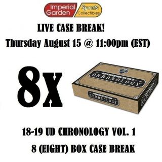 18 - 19 Ud Chronology 8 (eight) Box Case Break 1383 - Jersey Devils