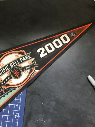 2000 San Francisco Giants Opening Day Pennant Pacific Bell Park 4