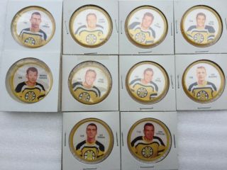 1960 - 61 Shirriff Salada Plastic NHL Hockey Coin Set - Missing 2 - 118/120 EX, 11