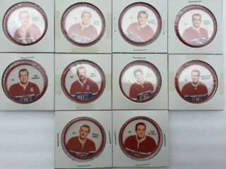 1960 - 61 Shirriff Salada Plastic NHL Hockey Coin Set - Missing 2 - 118/120 EX, 3