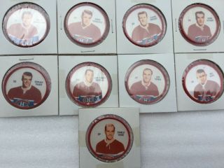1960 - 61 Shirriff Salada Plastic NHL Hockey Coin Set - Missing 2 - 118/120 EX, 4