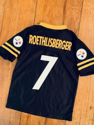 Youth Nfl Team Apparel Pittsburgh Steelers Roethlisberger 7 Jersey Small