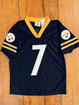 Youth NFL Team Apparel Pittsburgh Steelers Roethlisberger 7 Jersey Small 3