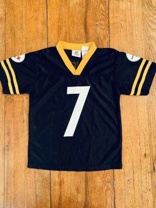 Youth NFL Team Apparel Pittsburgh Steelers Roethlisberger 7 Jersey Small 4