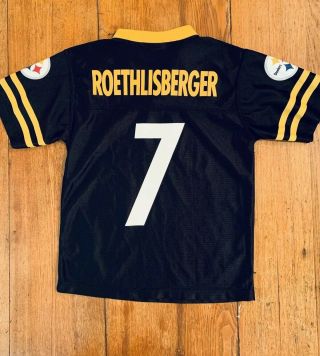 Youth NFL Team Apparel Pittsburgh Steelers Roethlisberger 7 Jersey Small 5