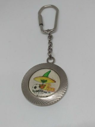 Vtg 1986 Pique Mexico World Cup Keychain Made In Mexico