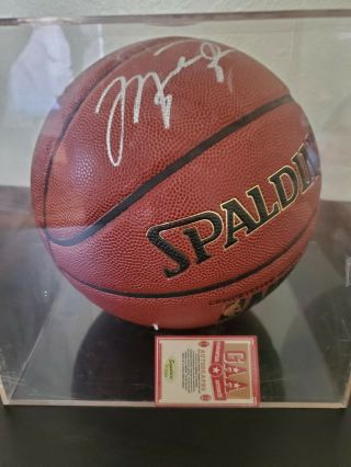 Michael Jordan Signed Autographed Basketball W/COA and Case 2