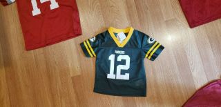 Aaron Rodgers 12 Green Bay Packers Jersey Size Baby 18m -.