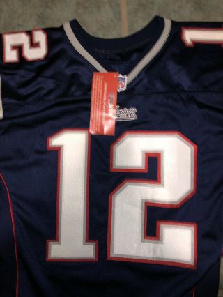 2000 Authentic Team england Patriots Issued Tom Brady Jersey Size 46 3