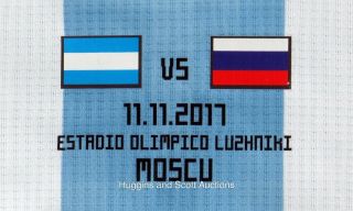 Lionel Messi Argentina Match Worn Shirt Jersey 2017 Friendly vs Russia LOA 4