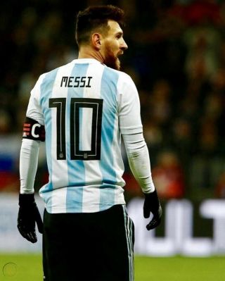 Lionel Messi Argentina Match Worn Shirt Jersey 2017 Friendly vs Russia LOA 6
