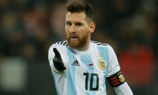 Lionel Messi Argentina Match Worn Shirt Jersey 2017 Friendly vs Russia LOA 7