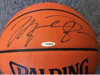 Michael Jordan Signed Full Size Spalding Basketball Early Auto Jsa Loa Bulls Hof
