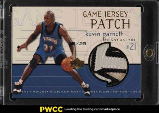 1999 Upper Deck Game Jersey Kevin Garnett 3 - Clr Patch /25 Kg (pwcc)