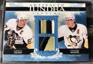 Sidney Crosby Evgeni Malkin 2009 Artifacts Tundra Tandems 22/35