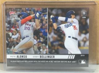 2019 Topps Now 405 Pete Alonso Ny Mets Rookie Cody Bellinger Print Run 660