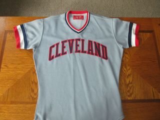 1980 Throwback Authentic Rawlings Cleveland Indians Uniform Jersey Rick Manning