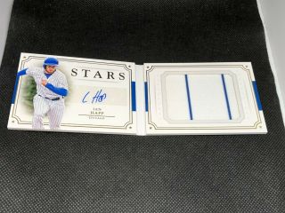 2017 National Treasures Baseball Ian Happ 2 Color Patch Auto Booklet /99 Cubs
