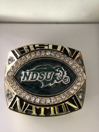 Authentic Jostens North Dakota State Bison 2017 Championship Ring Sz.  10.  5 A,