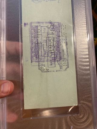 Ty Cobb AUTO autographed Check Document PSA/DNA 9 5/5/60 7