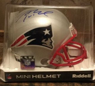 Bowl Champion Tom Brady Signed Riddell Mini Helmet W/