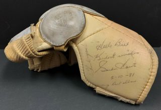 Gordie Howe Mr.  Hockey Signed Auto Autograph Final Game Elbow Pad,  L.  O.  A.