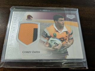2016 Nrl Elite Road To Finals Jersey Card 055/150 Corey Oates League