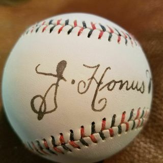 Honus Wagner Signed Autographed Baseball With Halper