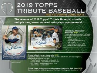 2019 Topps Tribute Baseball 6 - Box Full Case Break Boston Red Sox 8
