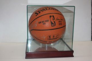 Autographed 2015 - 2016 Lakers Team Basketball With Certificate Of Authenticity