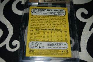 CODY BELLINGER 2017 Topps Heritage Real One RED Ink Rookie /68 @ BGS 9.  5 AUTO 10 3
