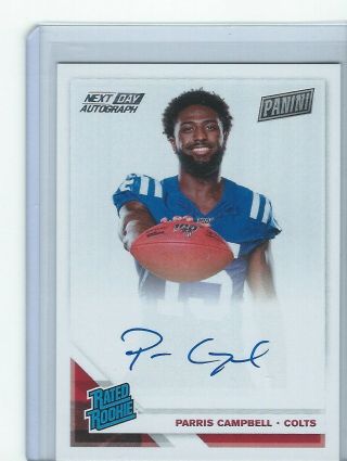 2019 Panini National Convention Vip Parris Campbell Next Day Auto Ssp Signed