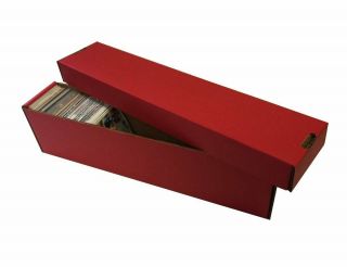 25 800ct 2pc Vertical Cardboard Baseball Trading Card Storage Boxes 802 Red