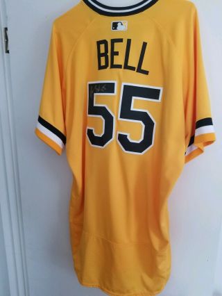 Josh Bell Pittsburgh Pirates Game Worn Jersey