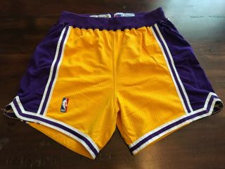 Game - Worn Cedric Ceballos Los Angeles Lakers Shorts