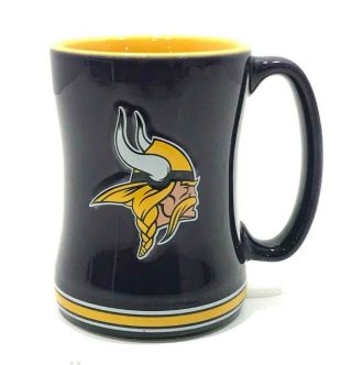 Boelter Brands Nfl Minnesota Vikings Ceramic Coffee Tea Mug Cup 12 Oz 2011 - 12