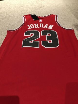 Michael Jordan Autographed Jersey Chicago Bulls 2