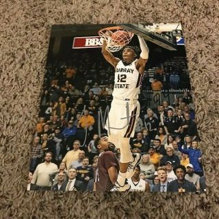 Ja Morant Signed Autographed 8x10 Photo Murray State St Cool Huge Dunk C