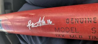 PETE ALONSO SIGNED PSA/DNA ROOKIE - GRAPH OLD FULL SIGNATURE LS M9 GAME MODEL BAT 10